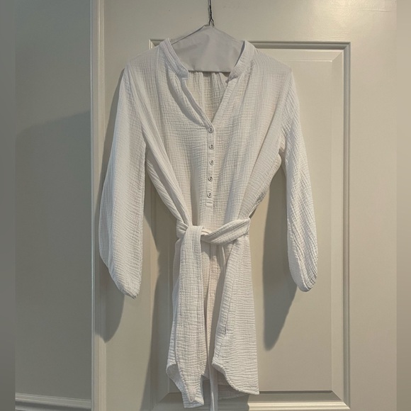 La Made white gauze coverup - Picture 2 of 5